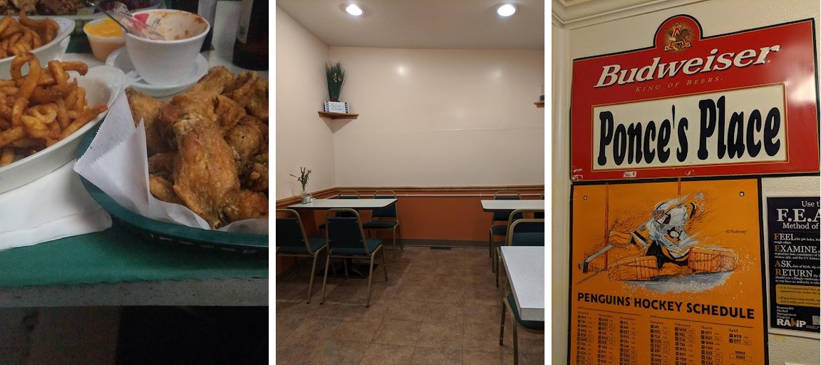 Ponce's Place Menu