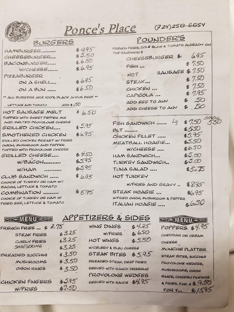 Ponce's Place Menu image 4